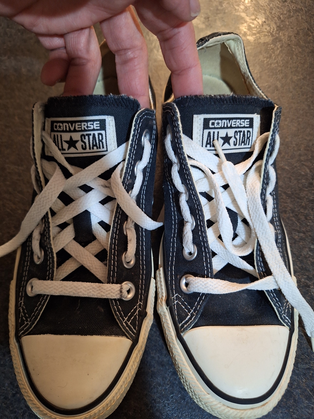 Converse Black & White Womens Low Top Sneakers